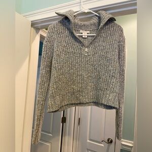 Sincerely Jules Quarter Zip Cropped Sweater